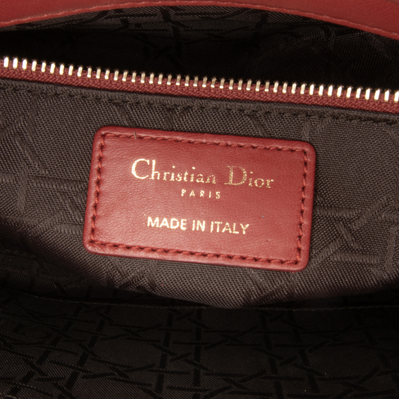 Pre-Loved Dior Small Lambskin Cannage My ABCDior Lady Dior - Picture 7 of 12